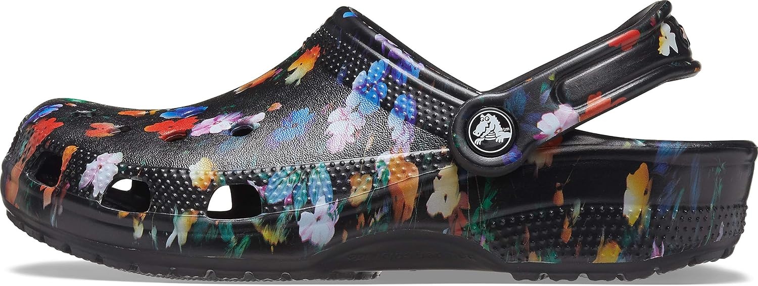 image:imageCrocs Classic ClogsFloral PrintBlack