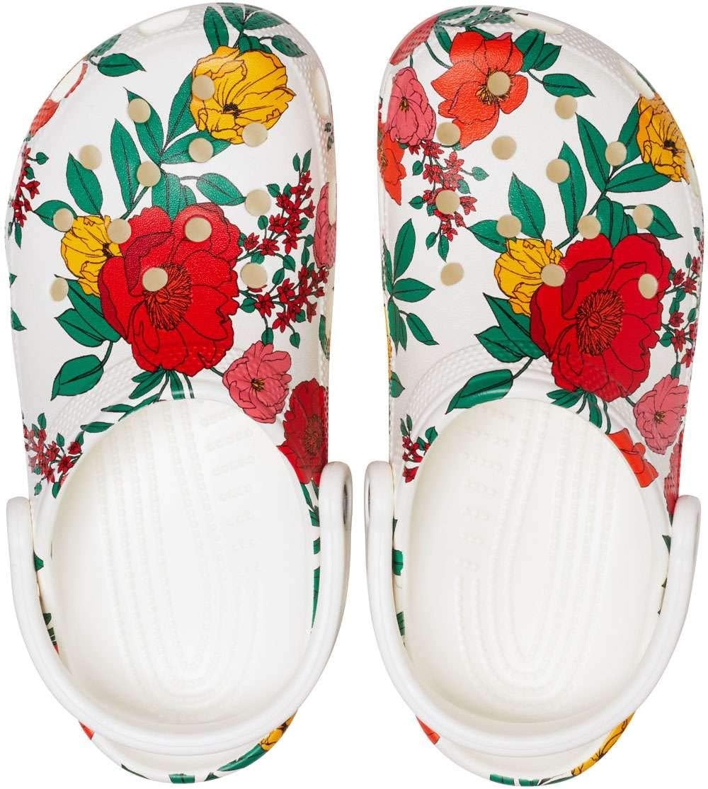 image:imageCrocs Classic ClogsWhiteFloral