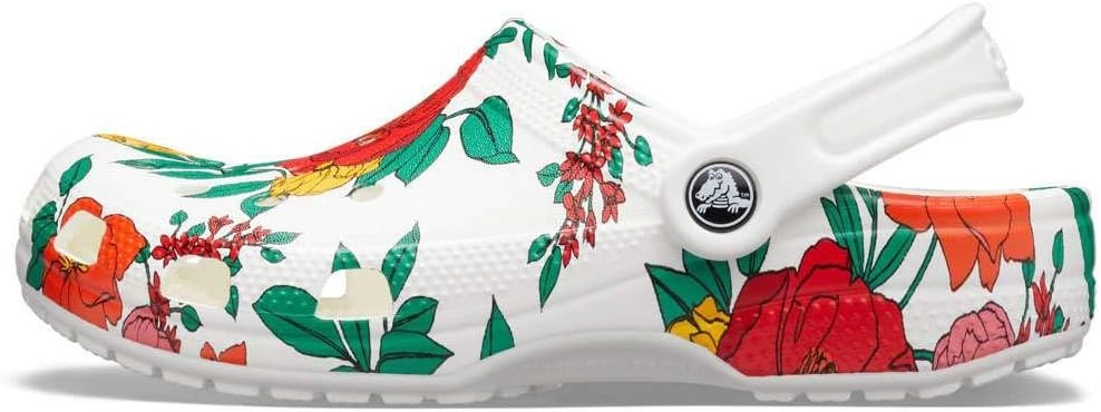 image:imageCrocs Classic ClogsWhiteFloral