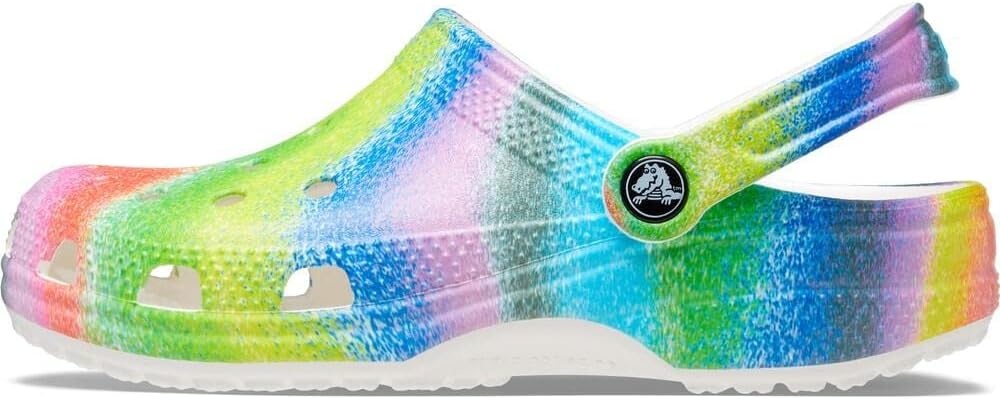 image:imageCrocs Classic ClogsWhiteMulti Spray Dye