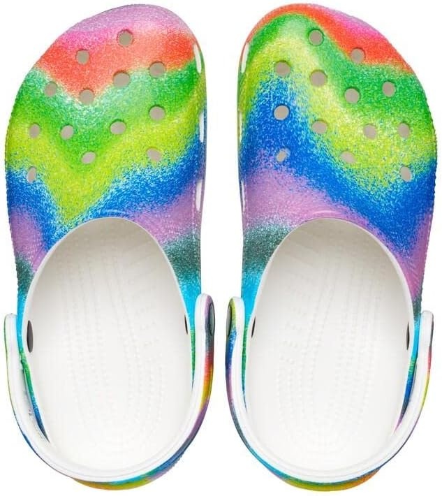 image:imageCrocs Classic ClogsWhiteMulti Spray Dye