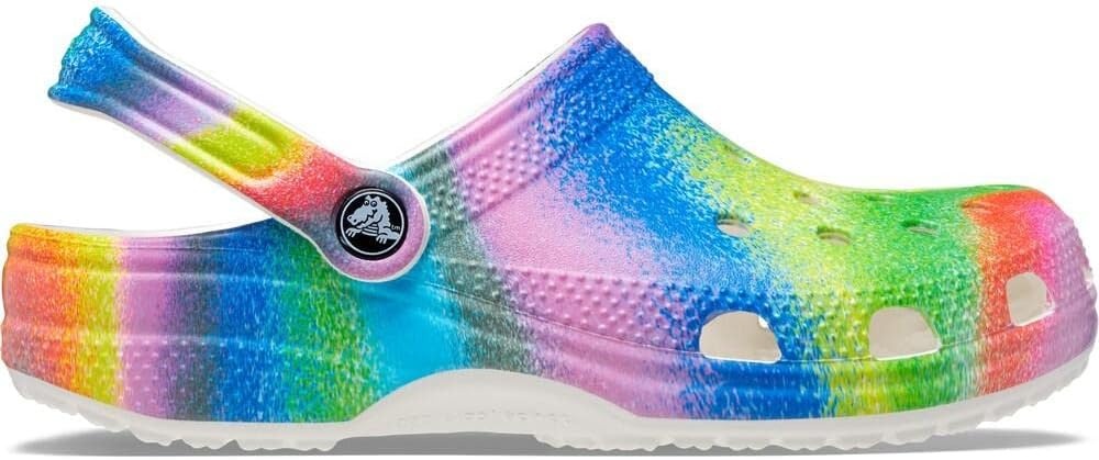 image:imageCrocs Classic ClogsWhiteMulti Spray Dye