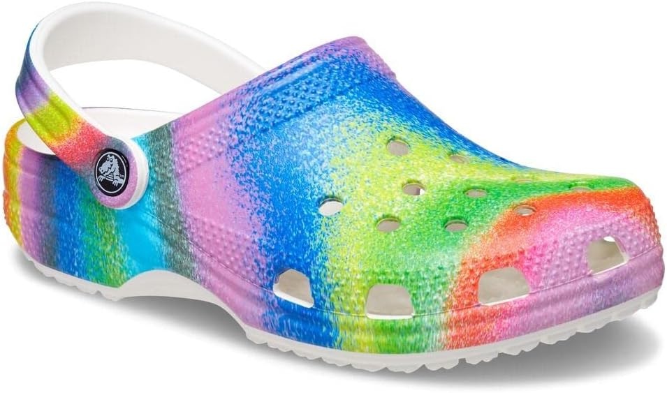 image:imageCrocs Classic ClogsWhiteMulti Spray Dye