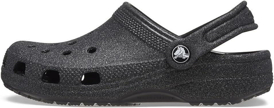image:imageCrocs Kids Classic Glitter Clog Casual ShoesBlack Glitter