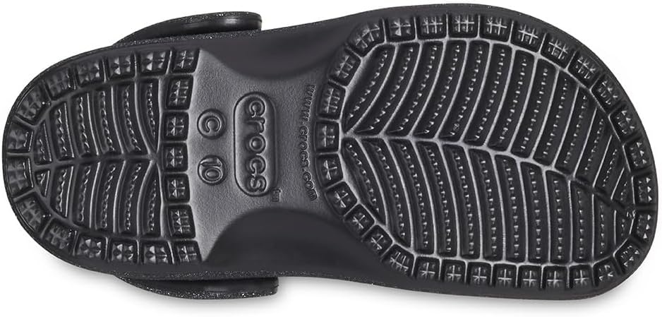 image:imageCrocs Kids Classic Glitter Clog Casual ShoesBlack Glitter