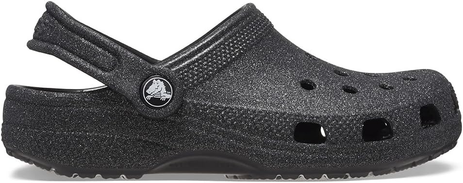 image:imageCrocs Kids Classic Glitter Clog Casual ShoesBlack Glitter