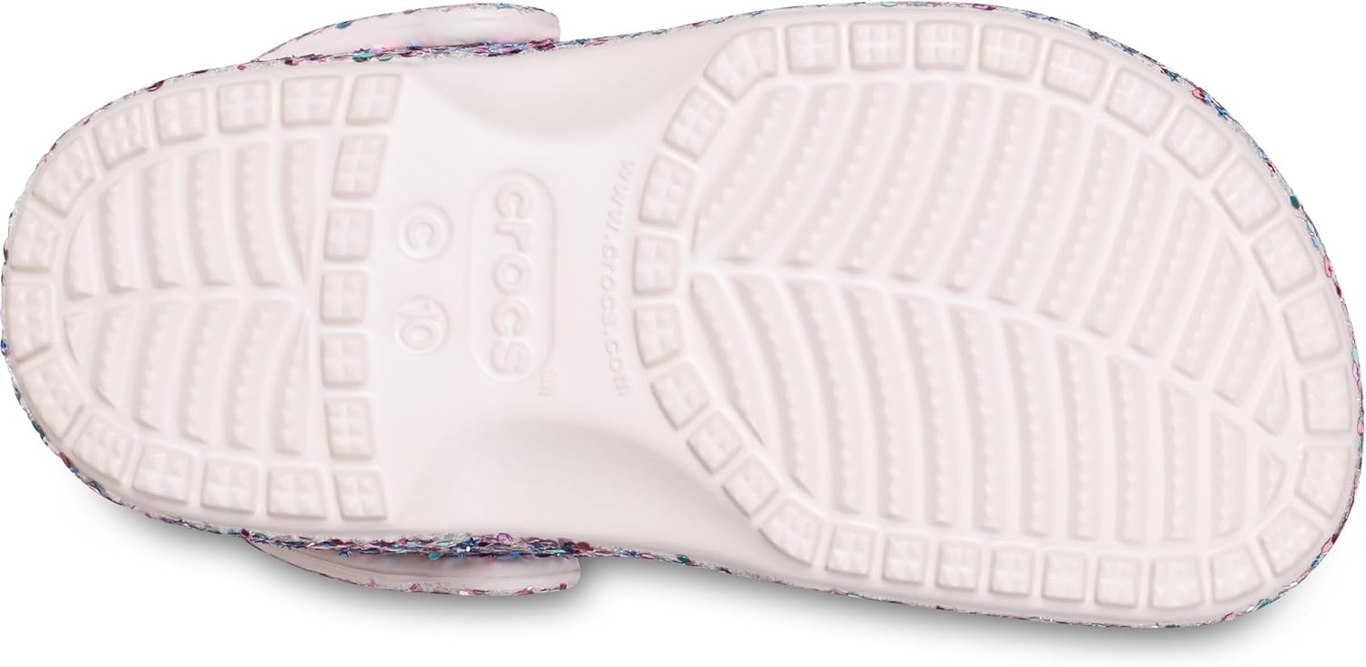 image:imageCrocs Kids Classic Glitter Clog Casual ShoesCocoa Crme
