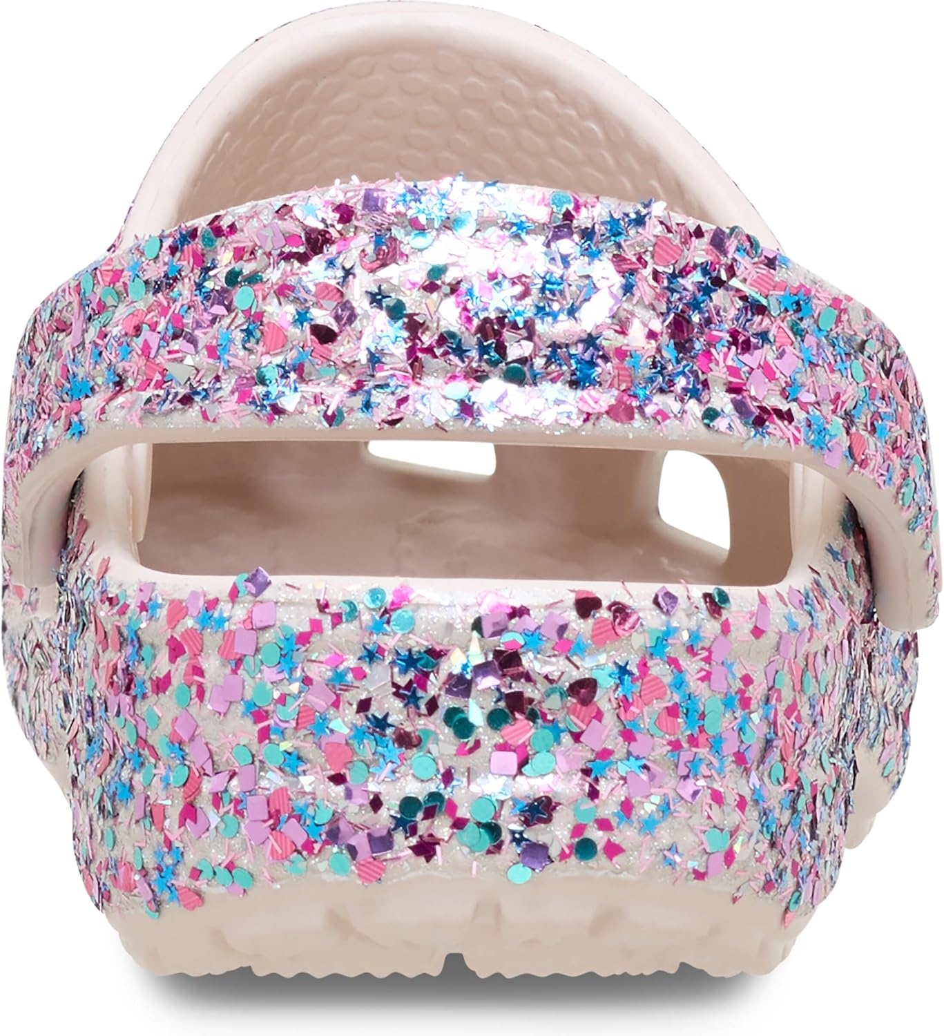image:imageCrocs Kids Classic Glitter Clog Casual ShoesCocoa Crme