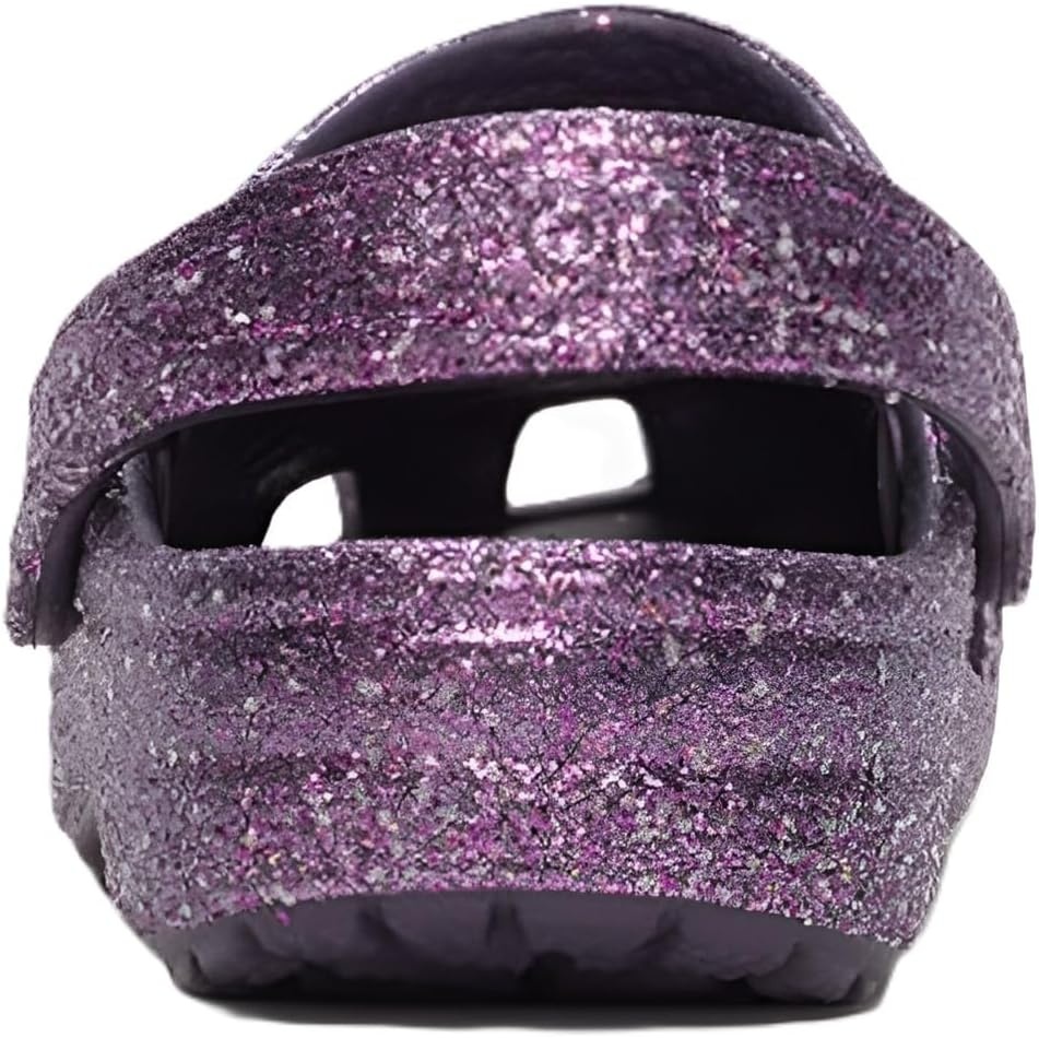 image:imageCrocs Kids Classic Glitter Clog Casual ShoesDark IrisMulti