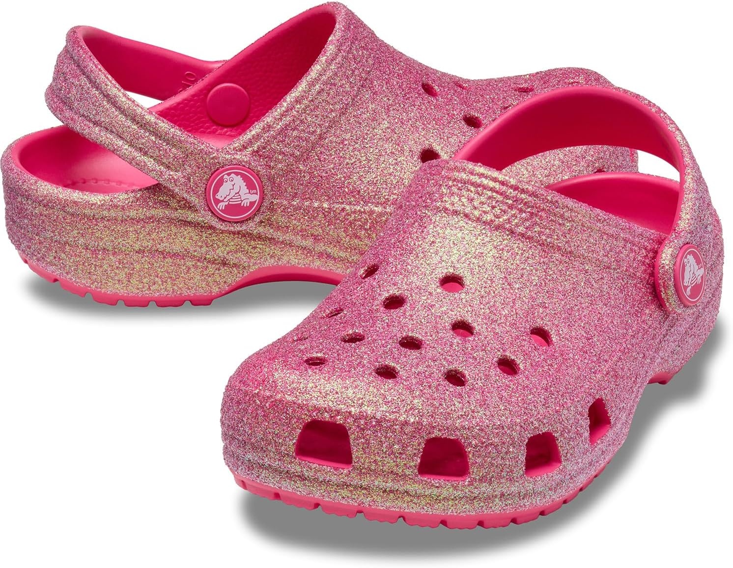 image:imageCrocs Kids Classic Glitter Clog Casual ShoesDragon Fruit