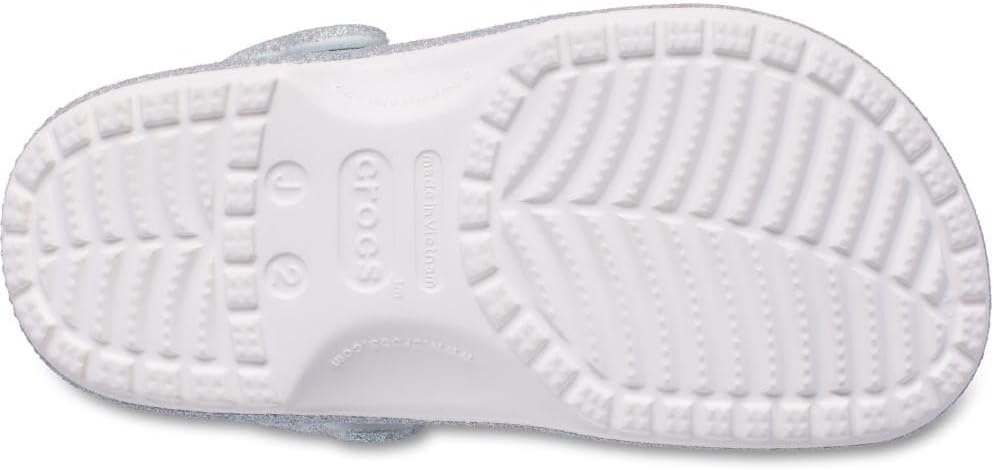 image:imageCrocs Kids Classic Glitter Clog Casual ShoesGlittery White