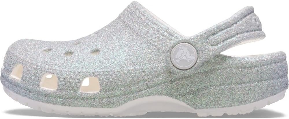 image:imageCrocs Kids Classic Glitter Clog Casual ShoesGlittery White