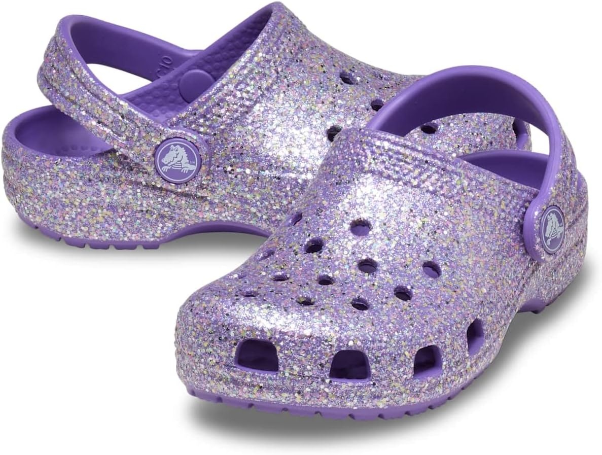 image:imageCrocs Kids Classic Glitter Clog Casual ShoesPurple