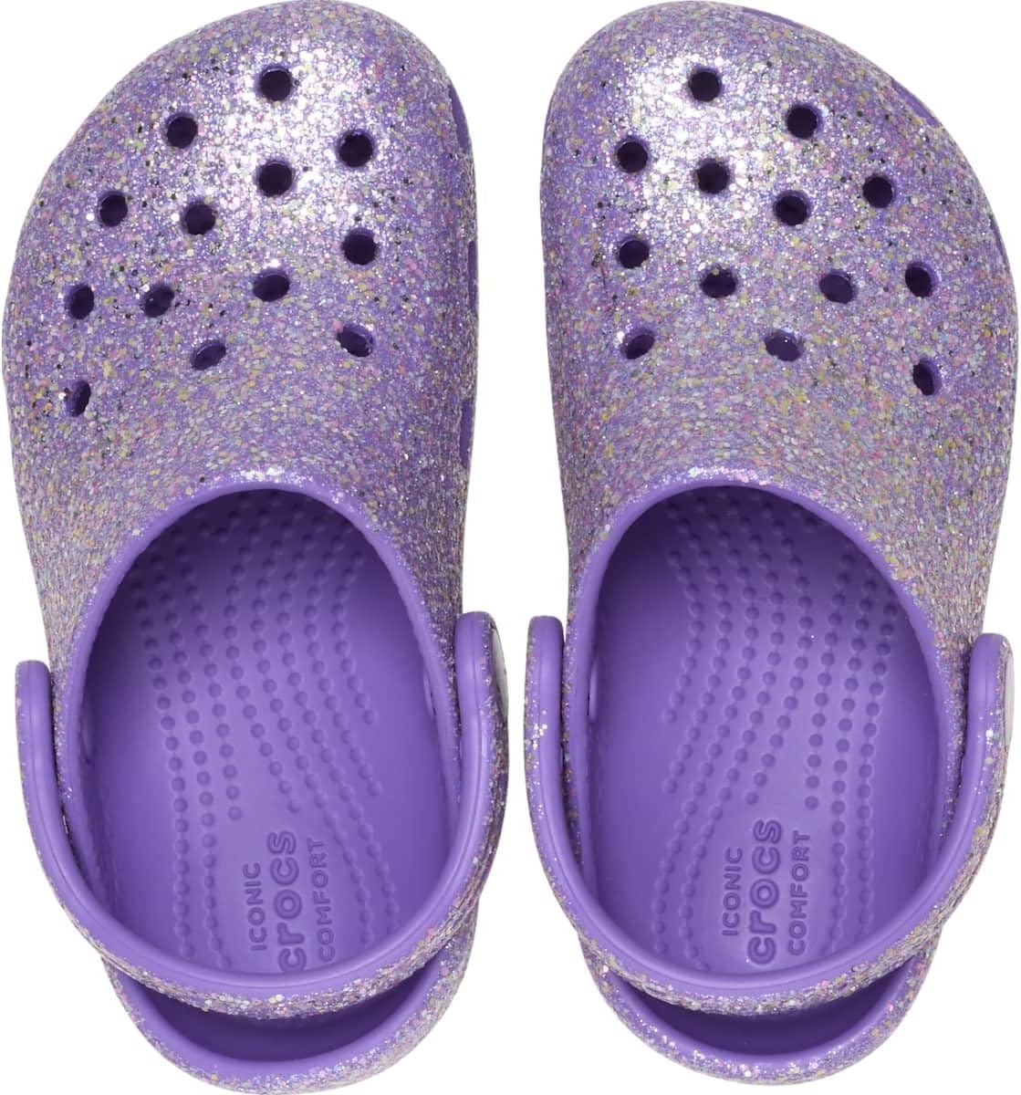 image:imageCrocs Kids Classic Glitter Clog Casual ShoesPurple