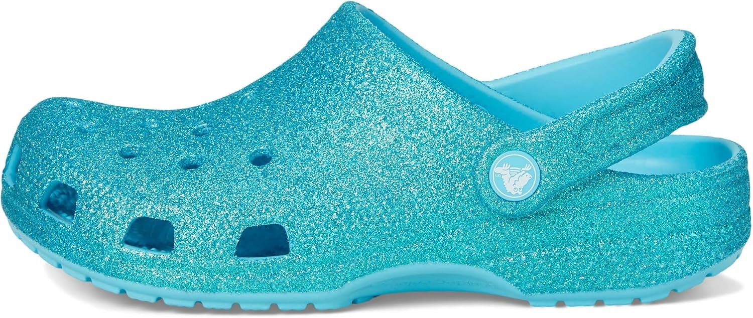 image:imageCrocs Kids Classic Glitter Clog Casual ShoesTinted Glass