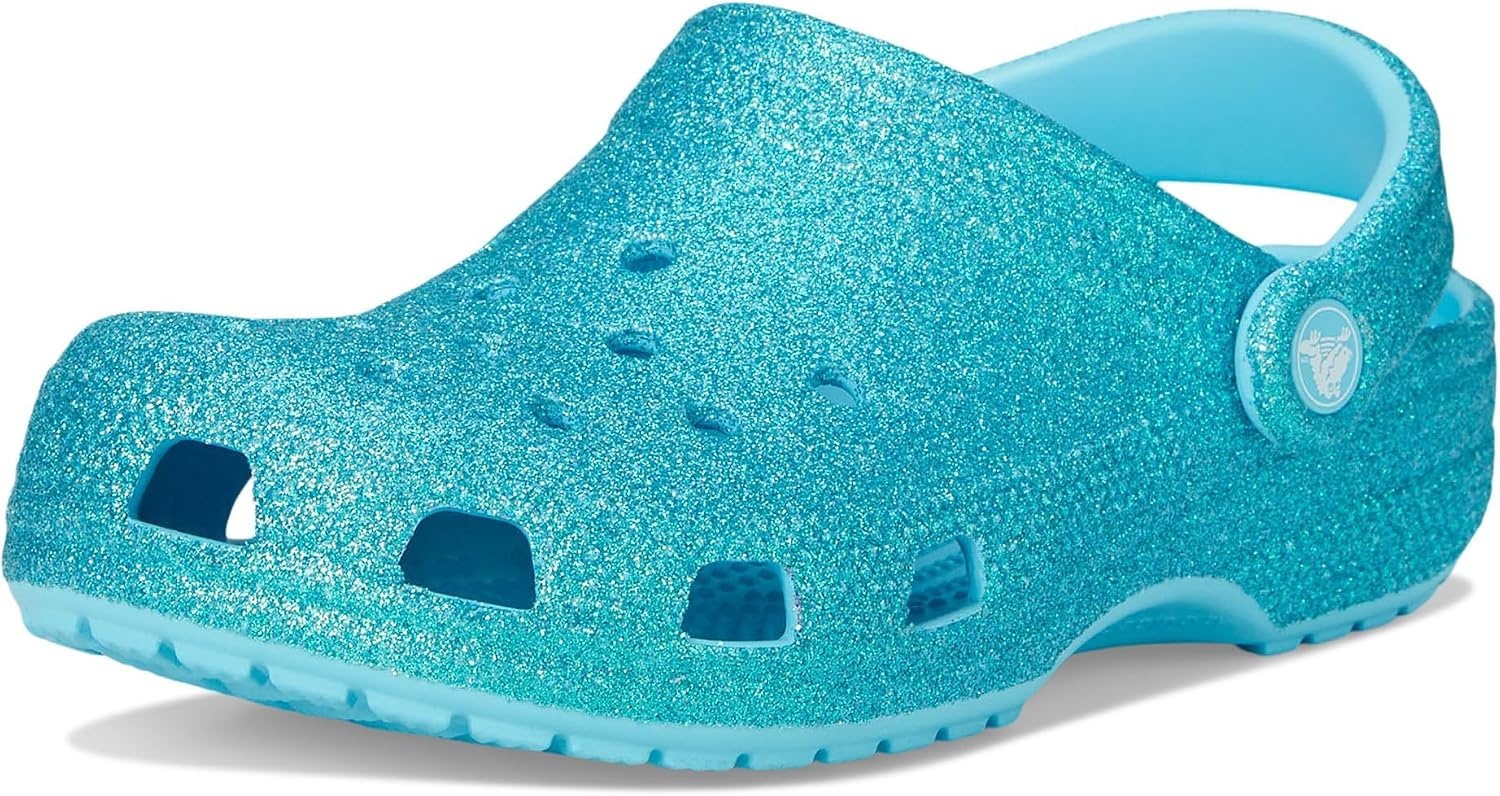 image:imageCrocs Kids Classic Glitter Clog Casual ShoesTinted Glass