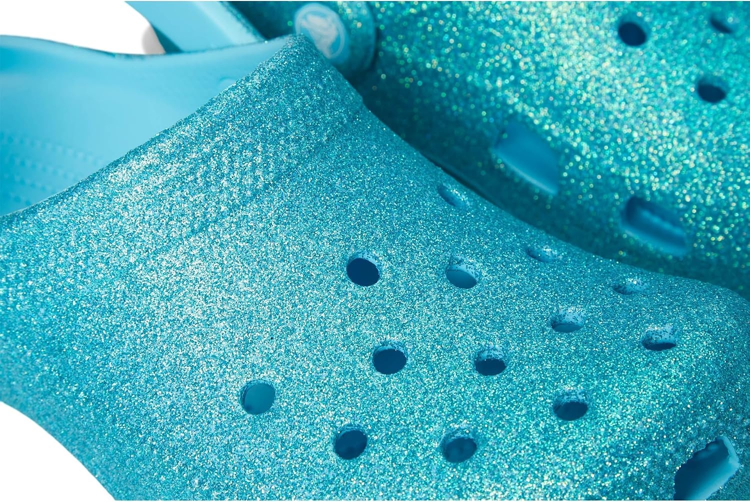 image:imageCrocs Kids Classic Glitter Clog Casual ShoesTinted Glass