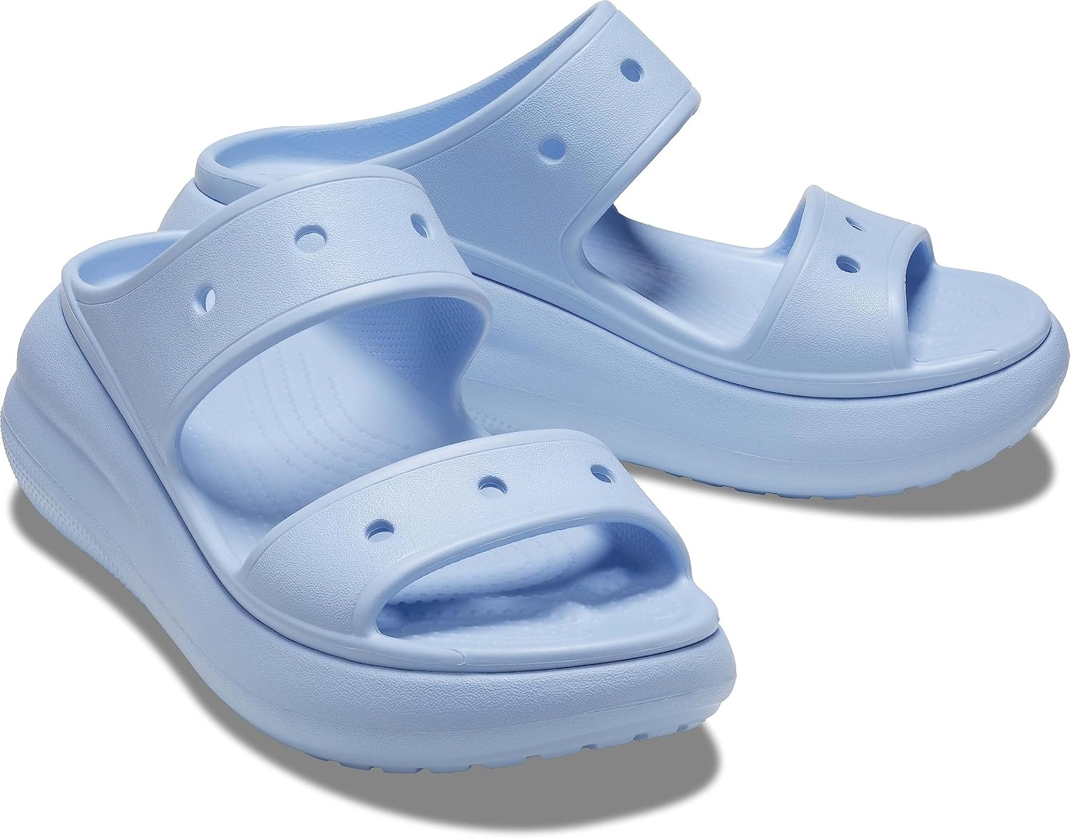 image:imageCrocs Unisex Adult Classic Crush Sandals Casual SandalsBlue Calcite