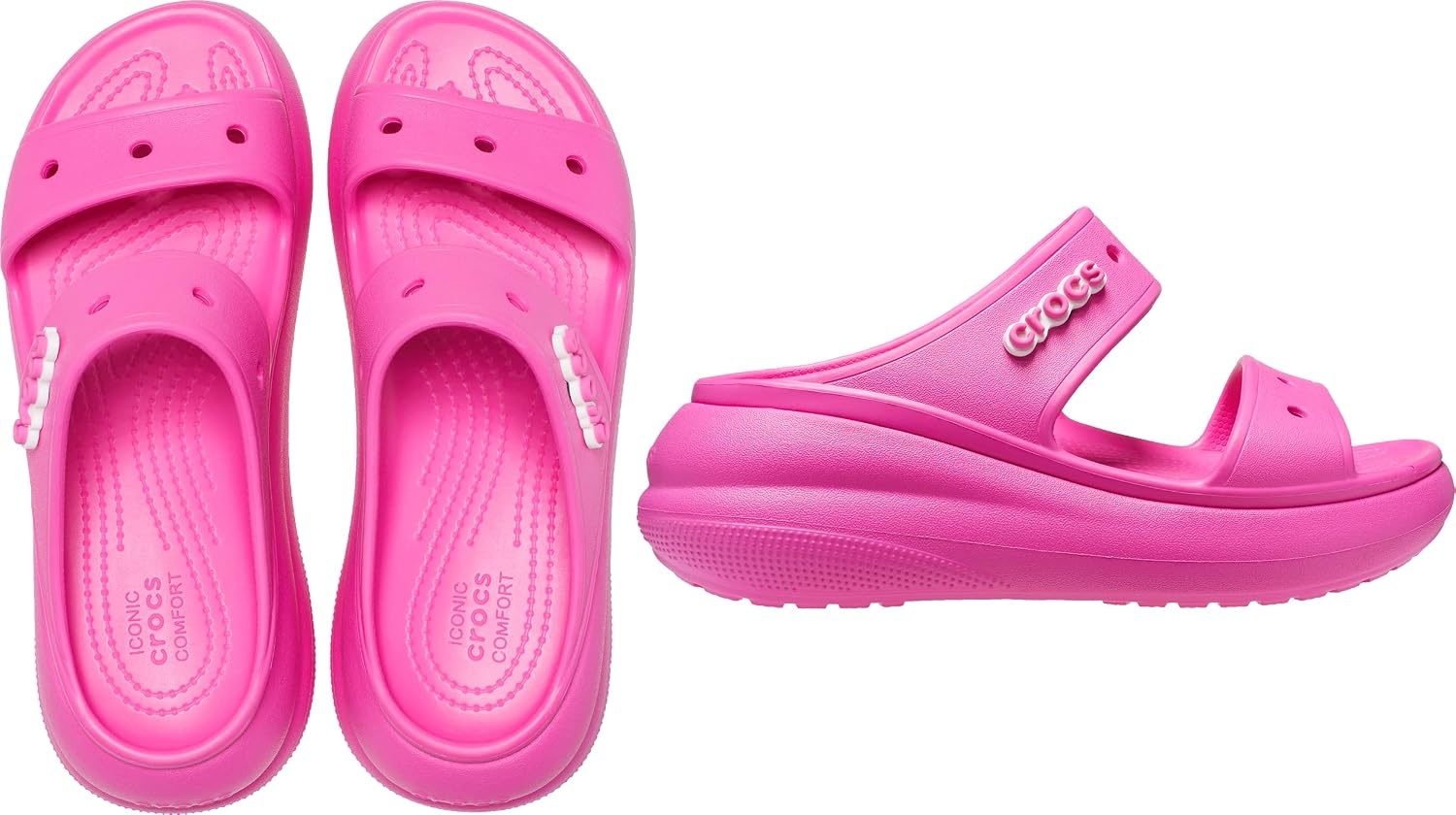 image:imageCrocs Unisex Adult Classic Crush Sandals Casual SandalsJuice