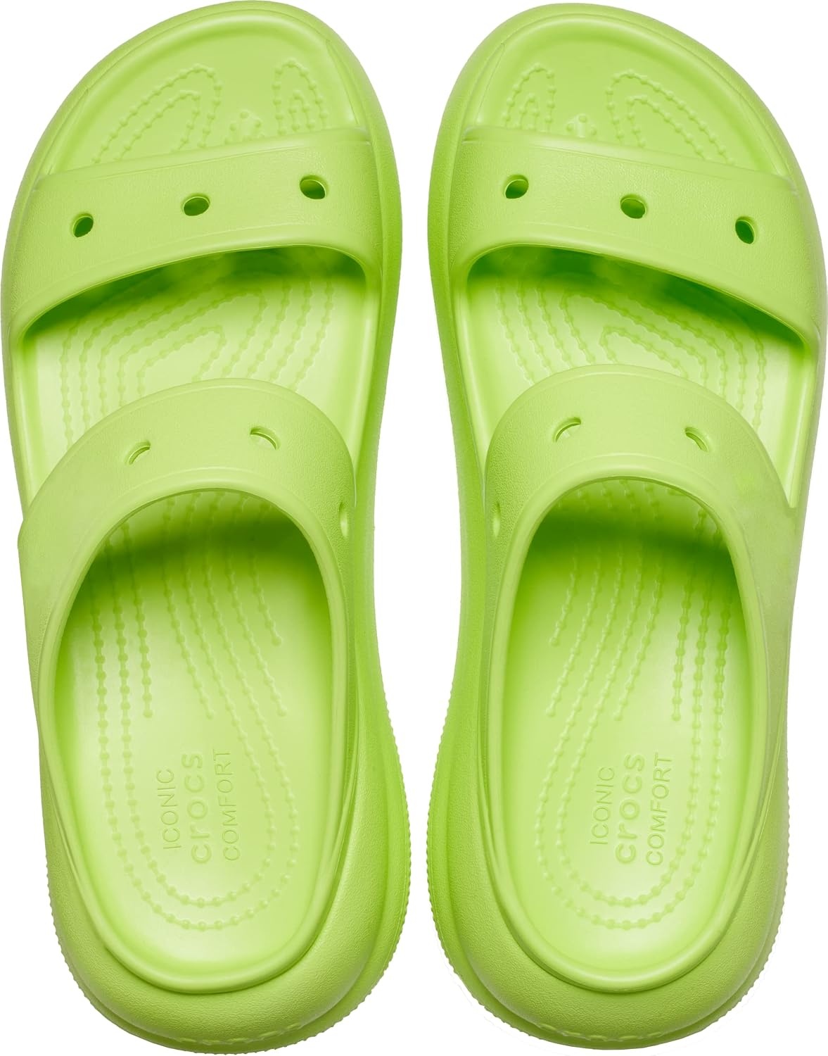 image:imageCrocs Unisex Adult Classic Crush Sandals Casual SandalsLimeade