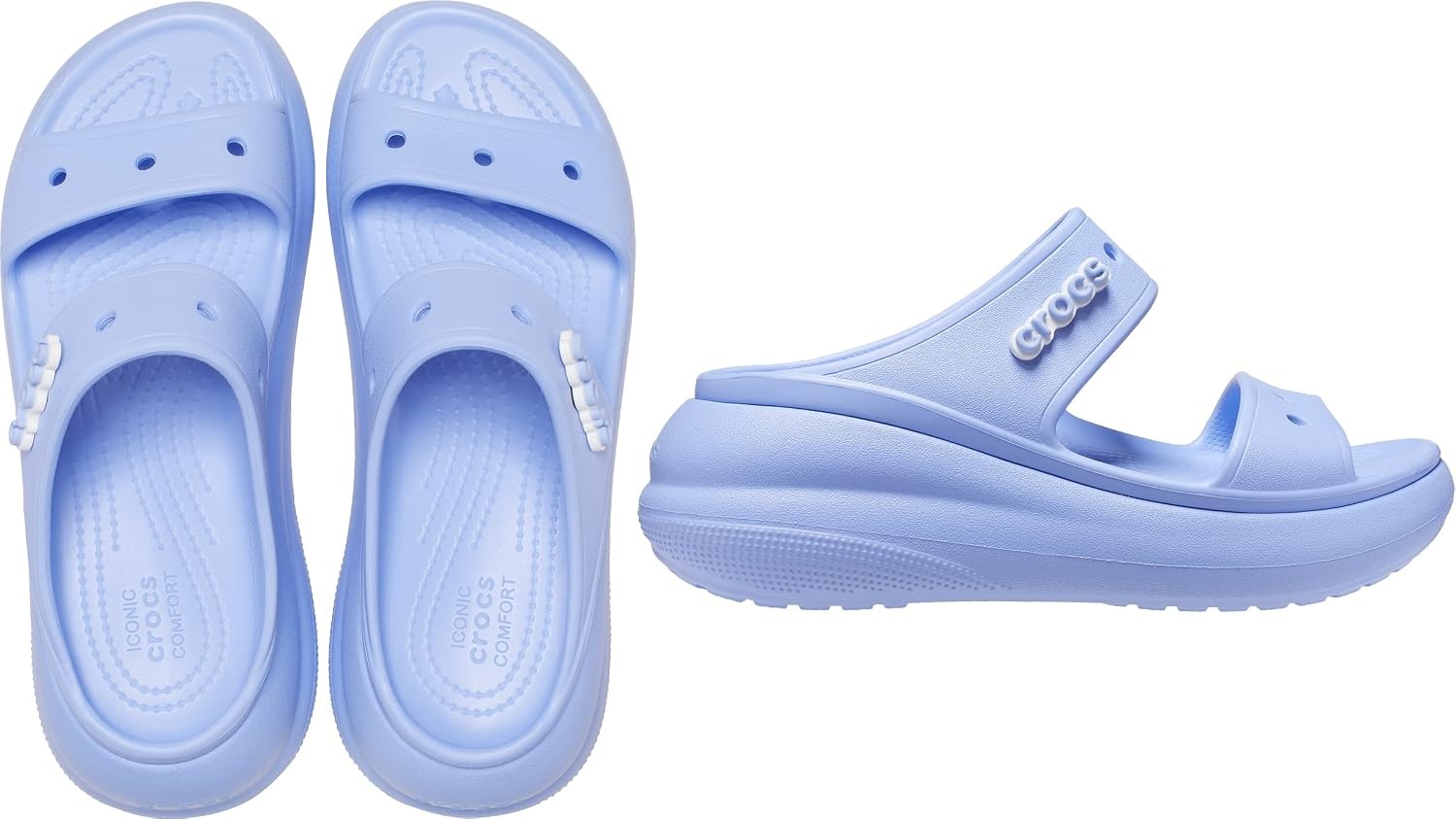 image:imageCrocs Unisex Adult Classic Crush Sandals Casual SandalsMoon Jelly