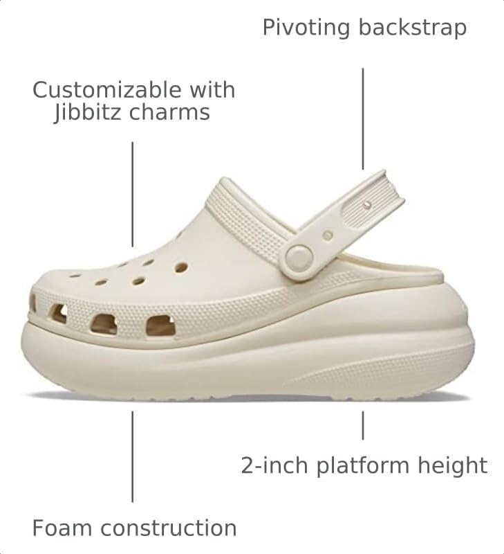 image:imageCrocs Unisex Adult Crush ClogsBone