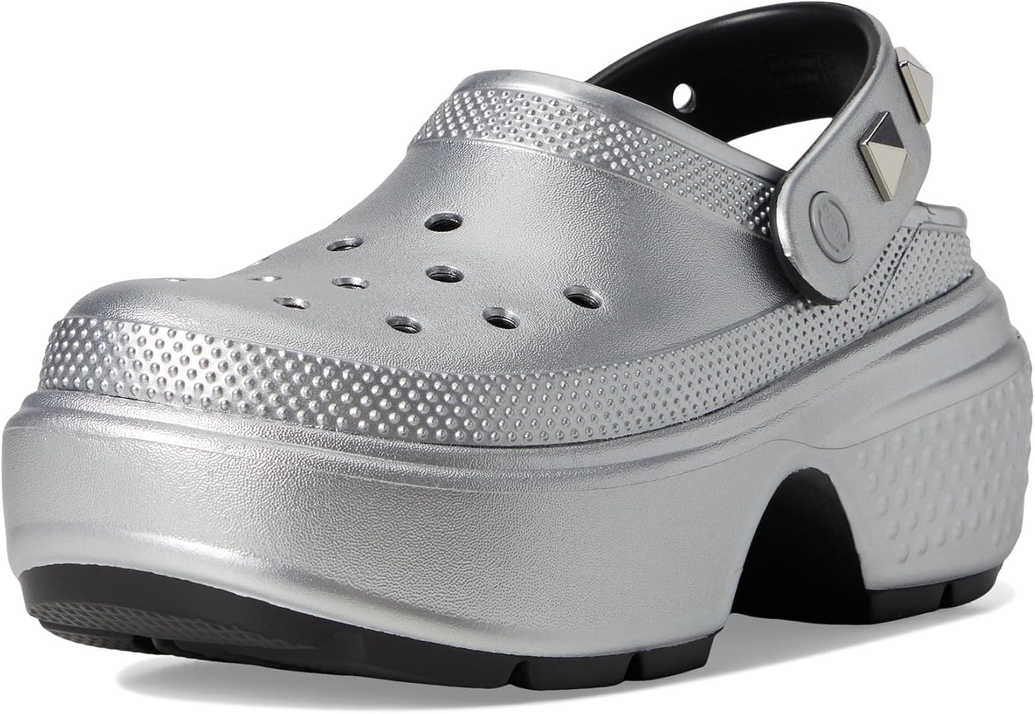 image:imageCrocs Womens Stomp Clog Slipon Shoes Casual ShoesSilver