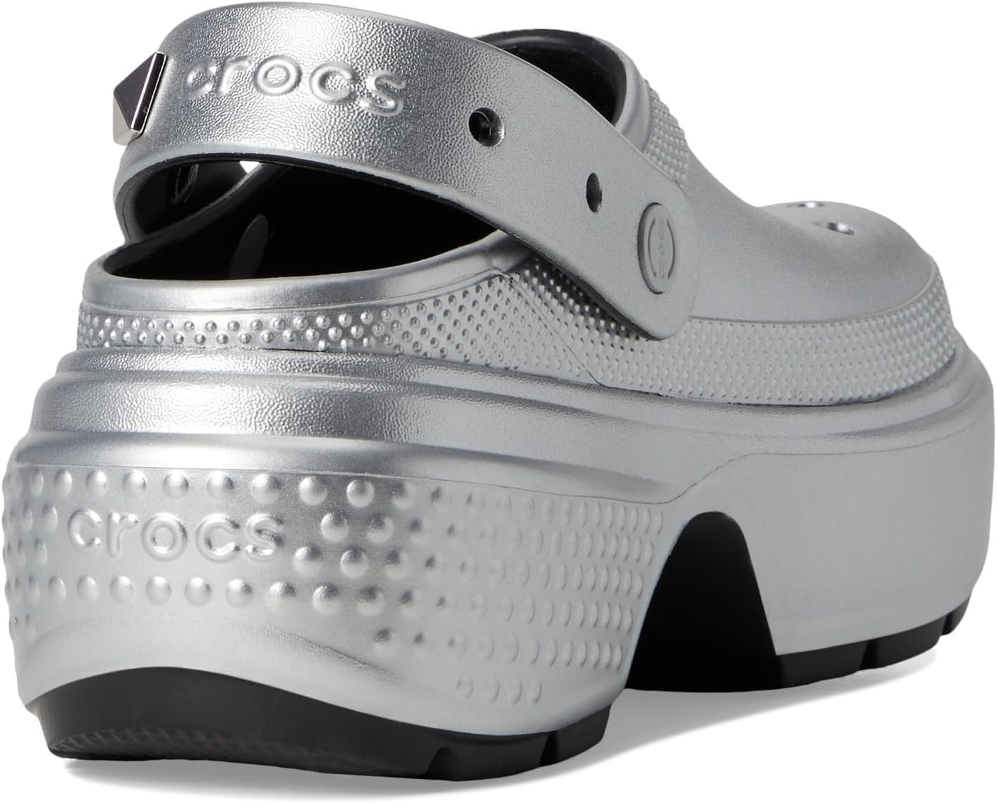 image:imageCrocs Womens Stomp Clog Slipon Shoes Casual ShoesSilver