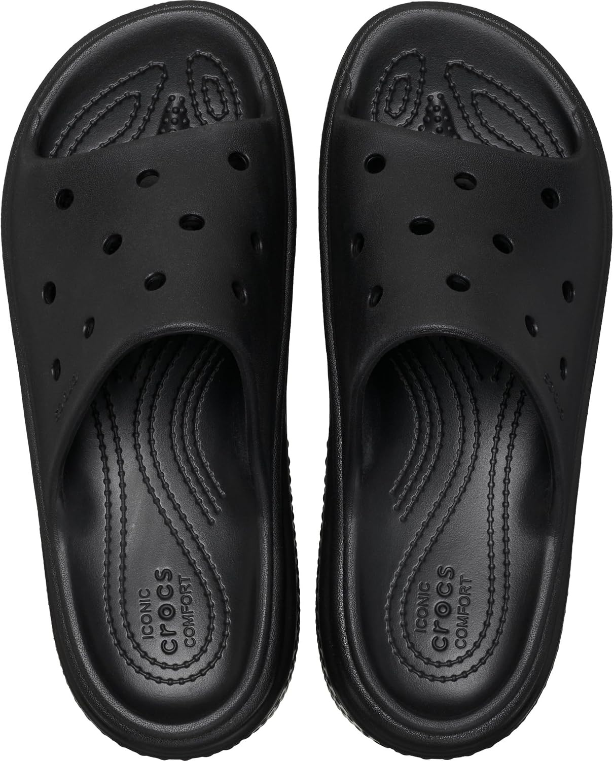 image:imageCrocs Womens Stomp Slides Casual SandalsBlack