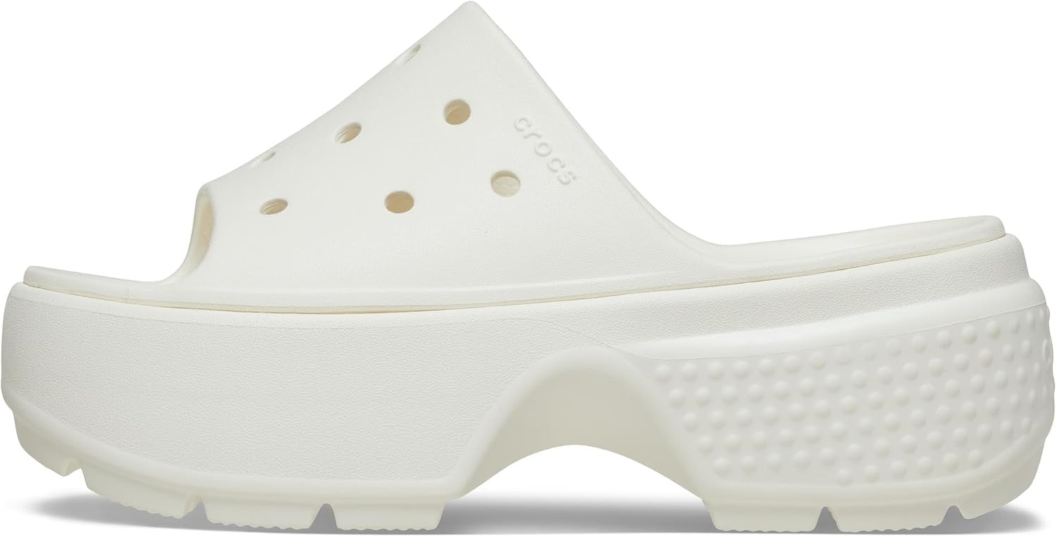 image:imageCrocs Womens Stomp Slides Casual SandalsChalk