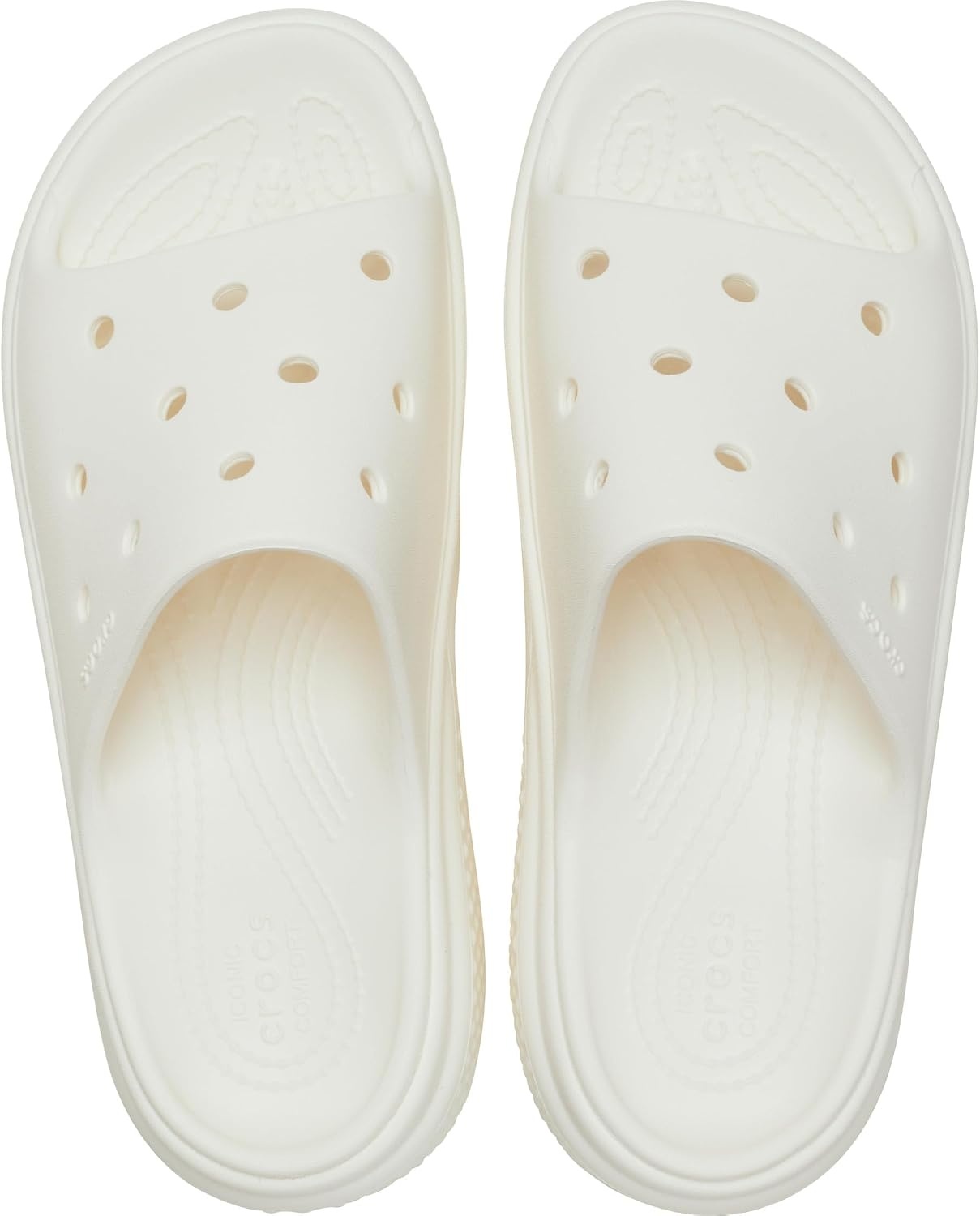 image:imageCrocs Womens Stomp Slides Casual SandalsChalk
