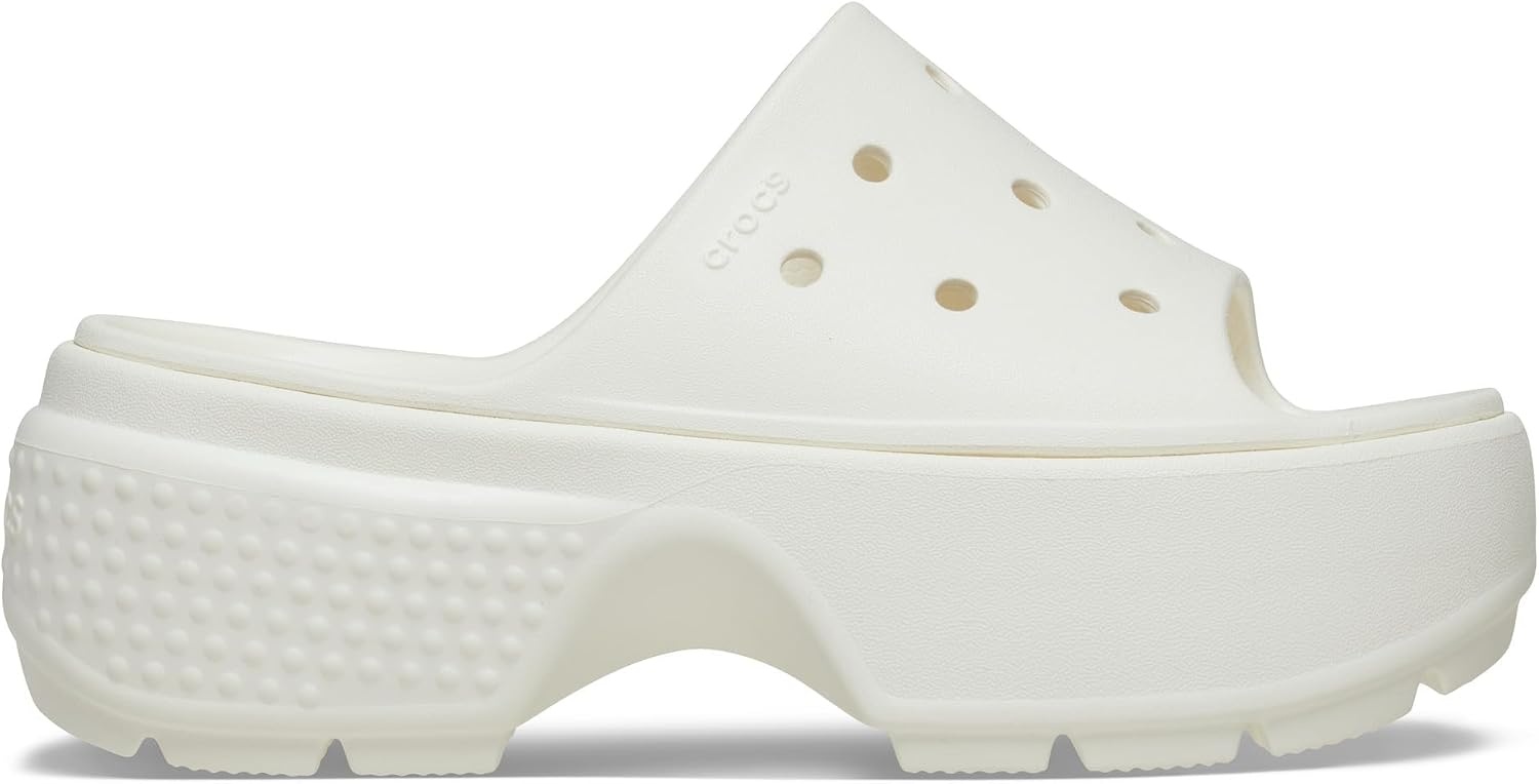 image:imageCrocs Womens Stomp Slides Casual SandalsChalk