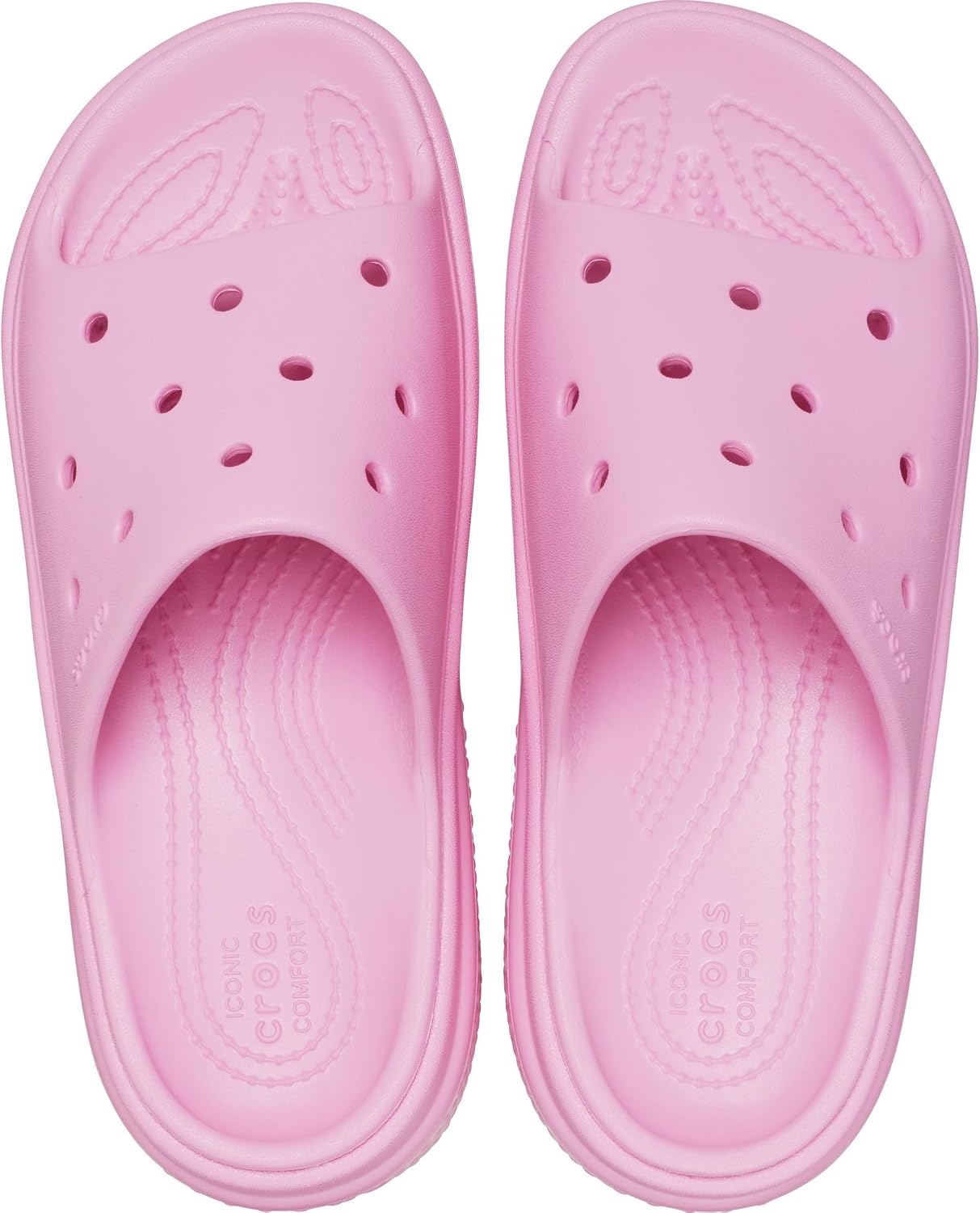 image:imageCrocs Womens Stomp Slides Casual SandalsPink Tweed
