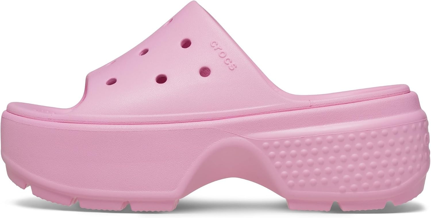 image:imageCrocs Womens Stomp Slides Casual SandalsPink Tweed