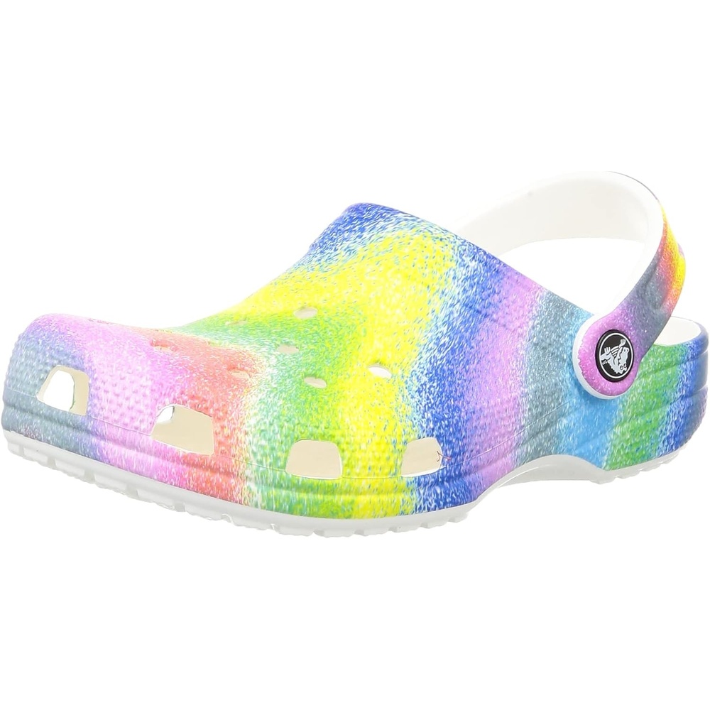 image:imageCrocs Classic ClogsWhiteMulti Spray Dye