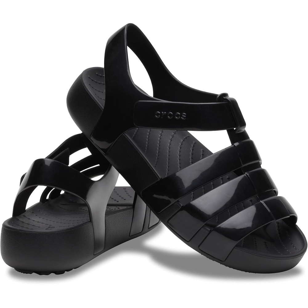 image:imageCrocs Girls Isabella Glitter SandalsBlack
