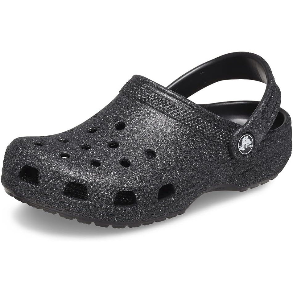 image:imageCrocs Kids Classic Glitter Clog  Casual ShoesBlack Glitter