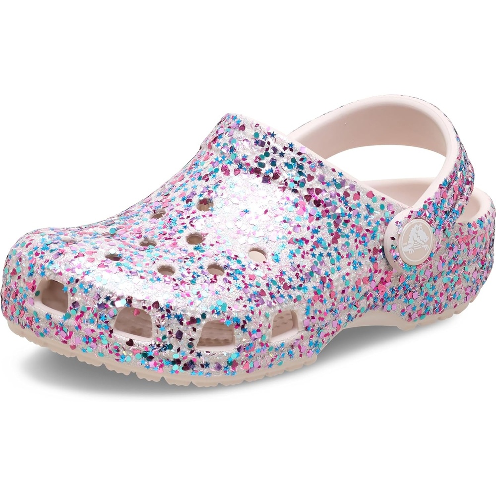image:imageCrocs Kids Classic Glitter Clog  Casual ShoesCocoa Crme