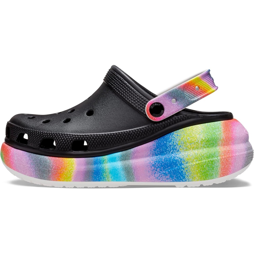 image:imageCrocs Unisex Adult Crush ClogsBlackMulti Spray Dye