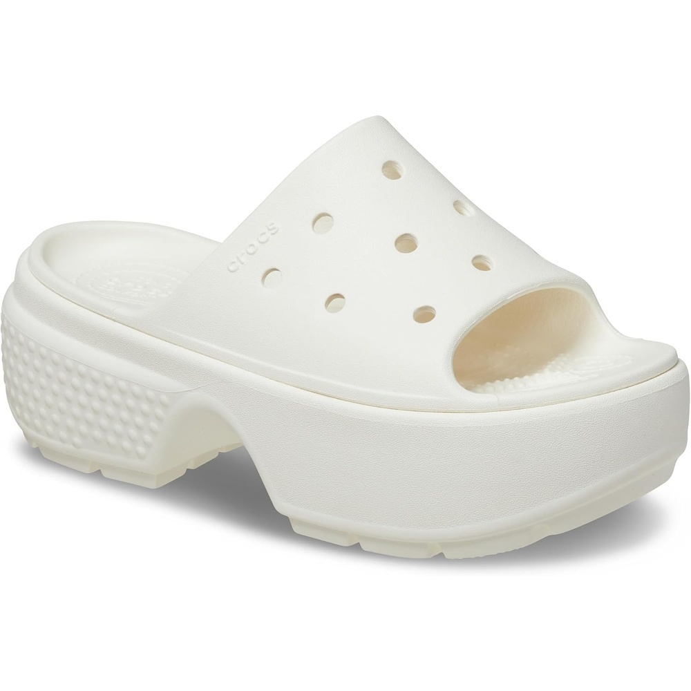 image:imageCrocs Womens Stomp Slides Casual SandalsChalk