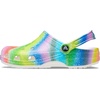 Crocs Classic Clogs(White/Multi Spray Dye)