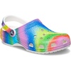 Crocs Classic Clogs(White/Multi Spray Dye)