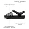 Crocs Girls’ Isabella Glitter Sandals(Black)