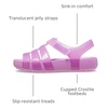 Crocs Girls’ Isabella Glitter Sandals(Bubble)