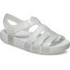 Crocs Girls’ Isabella Glitter Sandals(Silver Glitter)