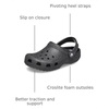 Crocs Kids Classic Glitter Clog | Casual Shoes(Black Glitter)