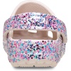 Crocs Kids Classic Glitter Clog | Casual Shoes(Cocoa Crème)