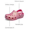 Crocs Kids Classic Glitter Clog | Casual Shoes(Dragon Fruit)