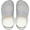 Crocs Kids Classic Glitter Clog | Casual Shoes(Glittery White)