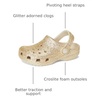 Crocs Kids Classic Glitter Clog | Casual Shoes(Sandstone)